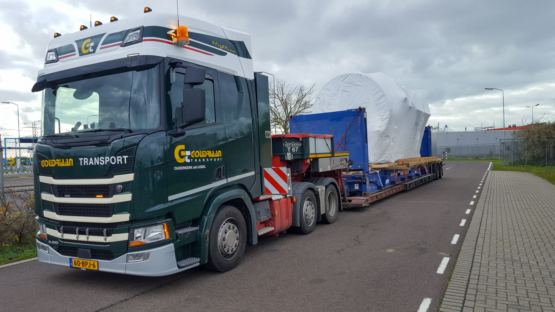 Exceptioneel transport Flatrack transport Nederland